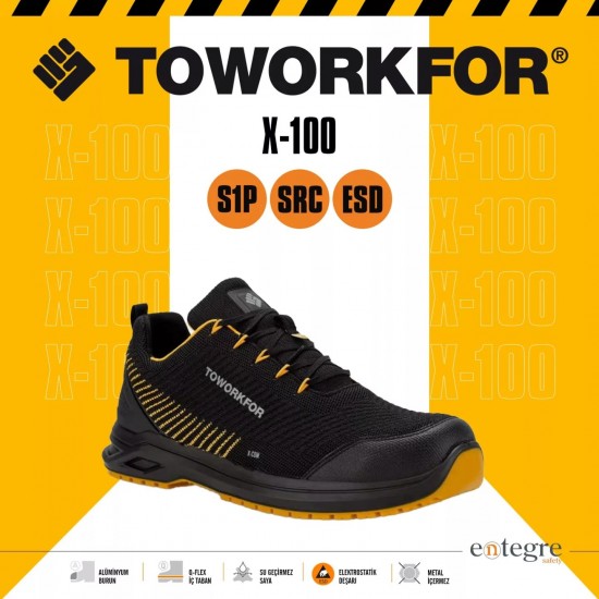 Toworkfor X-500 S1P SRC ESD İş Güvenliği Ayakkabısı