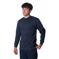 Sıfır Yaka İki İplik Sweatshirt